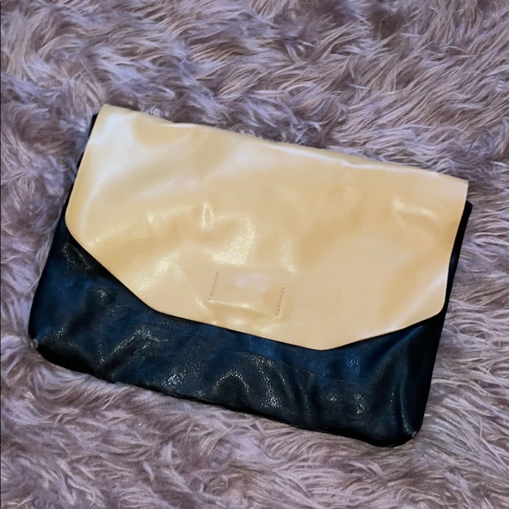 Black with brown Clutch